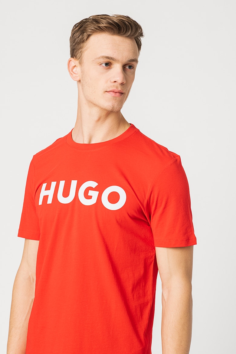Футболка Dulivio с контрастным логотипом Hugo, красный