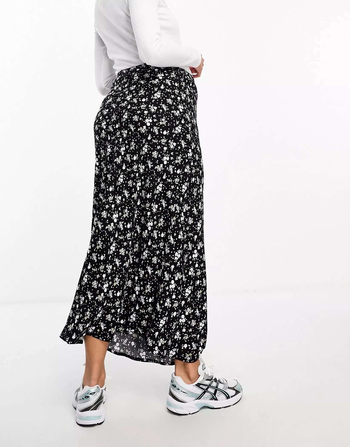 

Хлопок:Макси-юбка-комбинация On Maternity с черным цветочным принтом Cotton:On