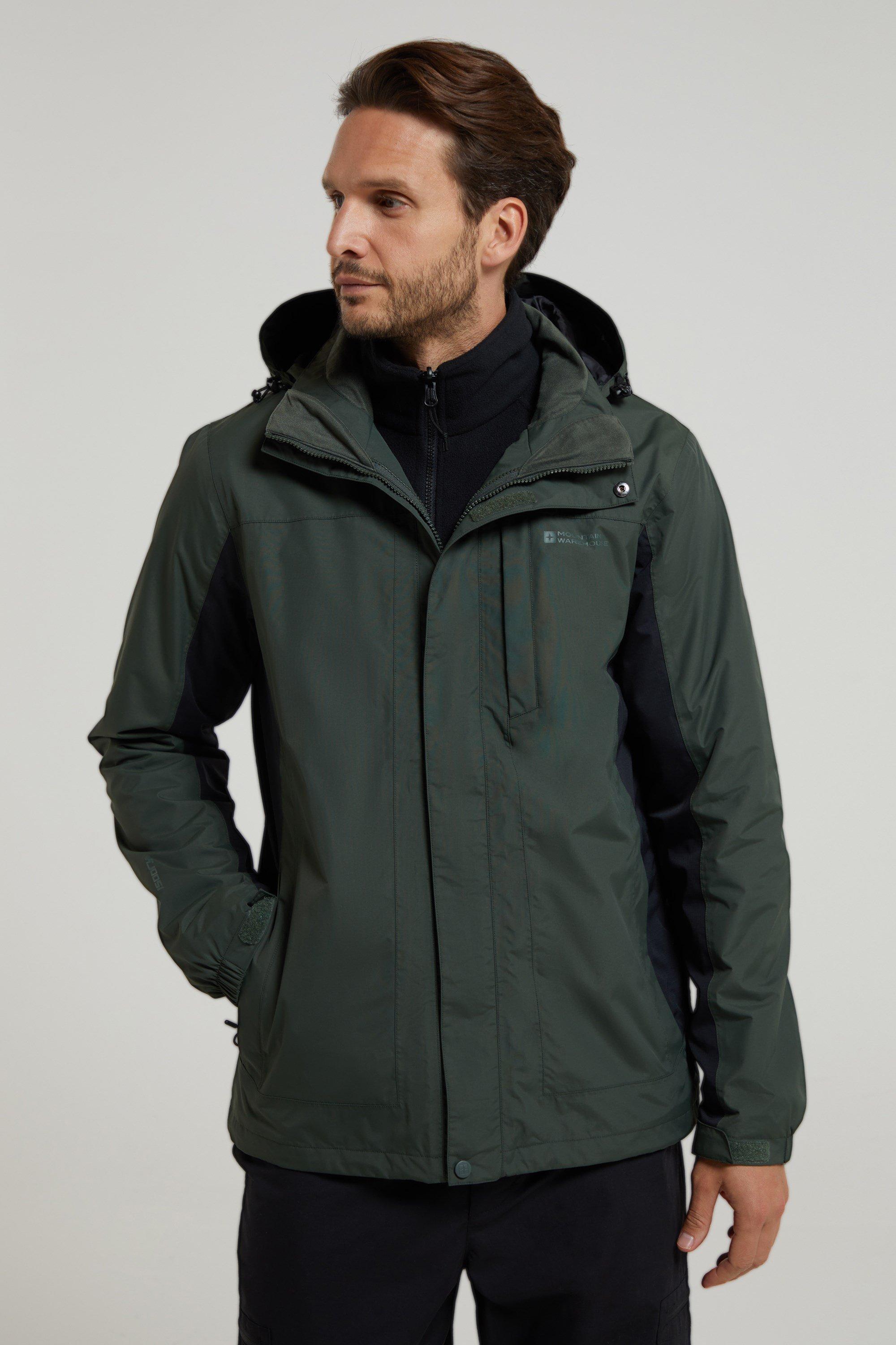 цена Куртка Thunderstorm 3 в 1, дышащее теплое зимнее пальто Mountain Warehouse, хаки