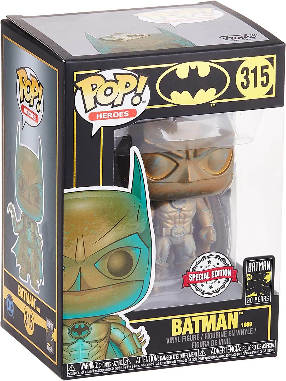 Фигурка Funko POP! Heroes: Batman 80th - Batman 1989 (Patina) funko pop герои коллекционная фигурка бэтмен 80 й бэт майт