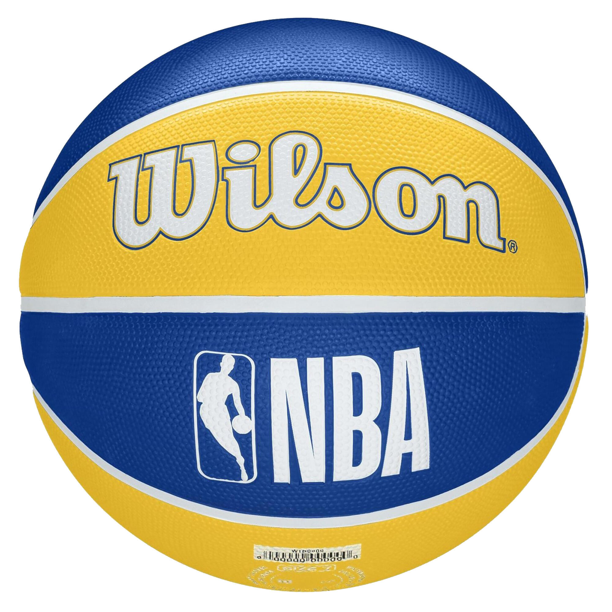 Баскетбольный мяч Wilson Team Tribute Warriors NBA размер 7 сине-желтый