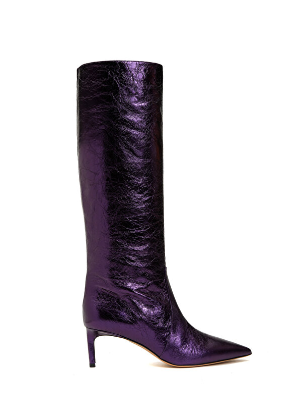 Фиолетовые женские кожаные ботинки Bettina Vermillon