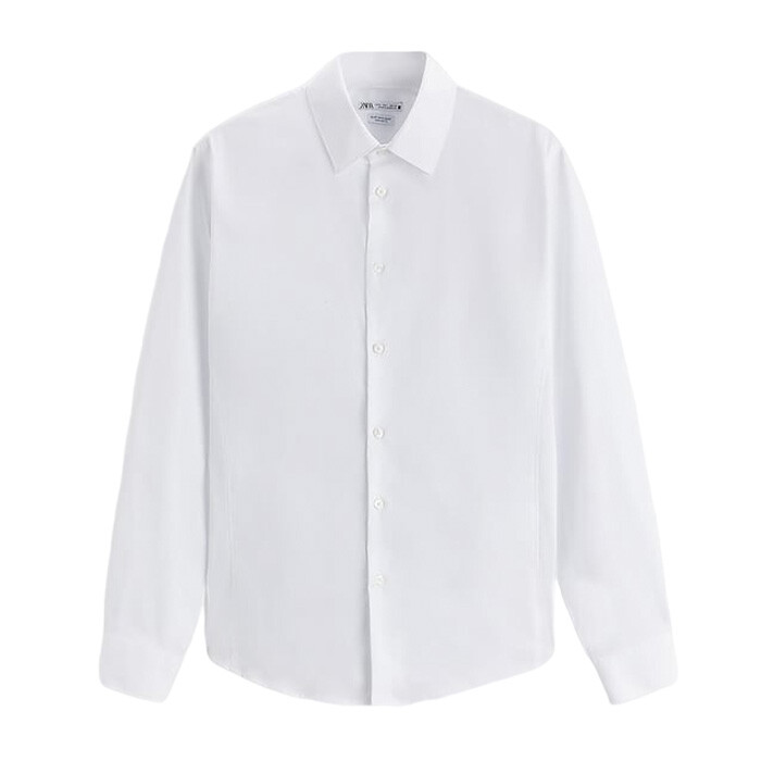 

Рубашка Zara Stretchy Poplin, белый