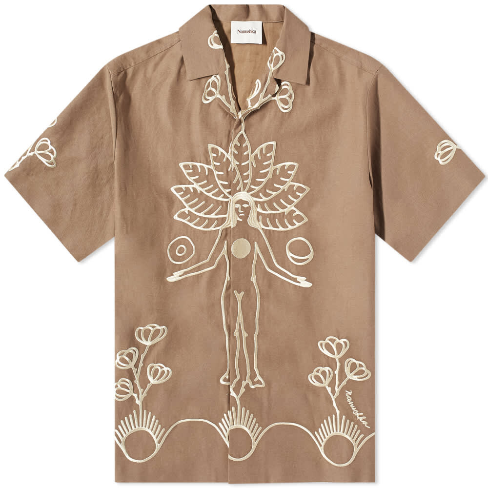 

Рубашка Nanushka Bodil Graphic Vacation Shirt