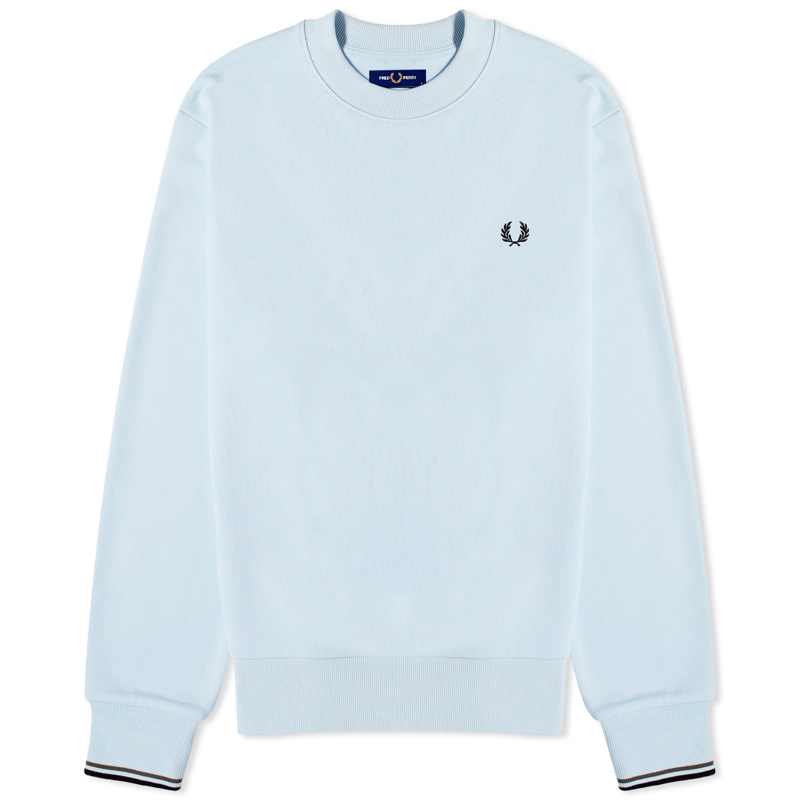 Свитшот Fred Perry Crew Neck, голубой свитшот мужской fred perry размер m