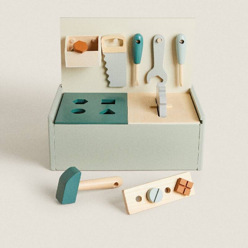 

Игрушечный ящик для инструментов Zara Home Tool Box, деревянный