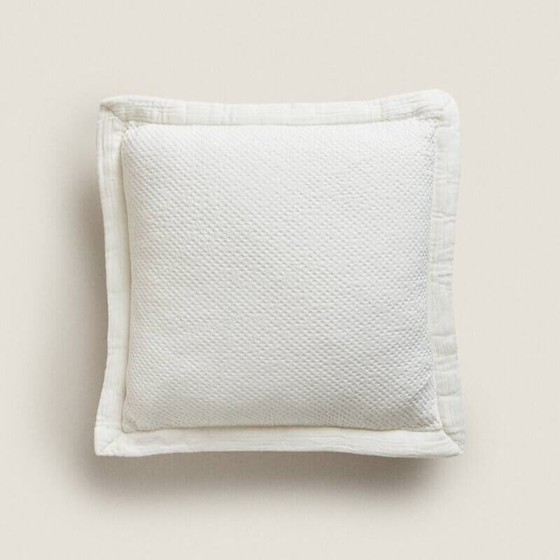 

Чехол для декоративной подушки Zara Home Waffle Knit, ванильный