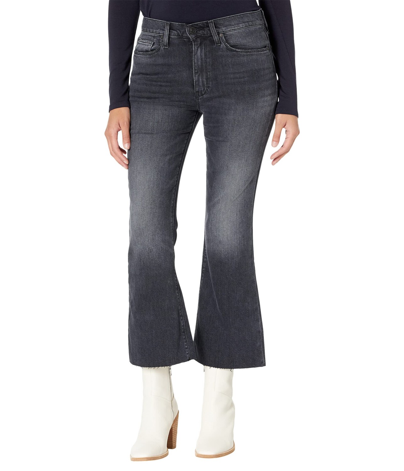 

Джинсы Hudson Jeans, Barbara High-Waist Bootcut Crop in Someday Soon