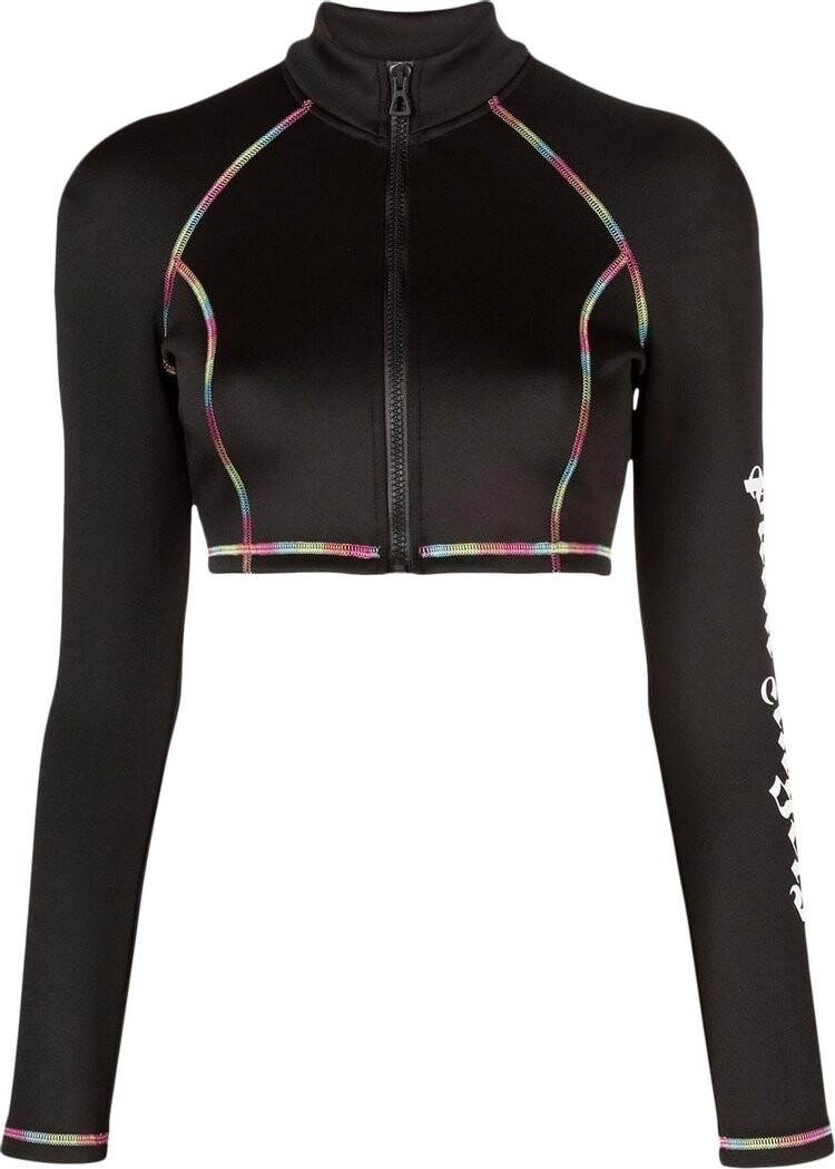

Лонгслив Palm Angels Neoprene Surf Top Long-Sleeve 'Black/White', черный