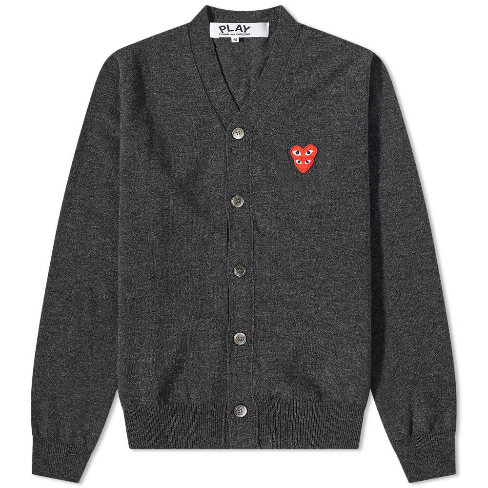 

Джемпер Comme des Garçons Play Overlapping Heart Cardigan, Серый