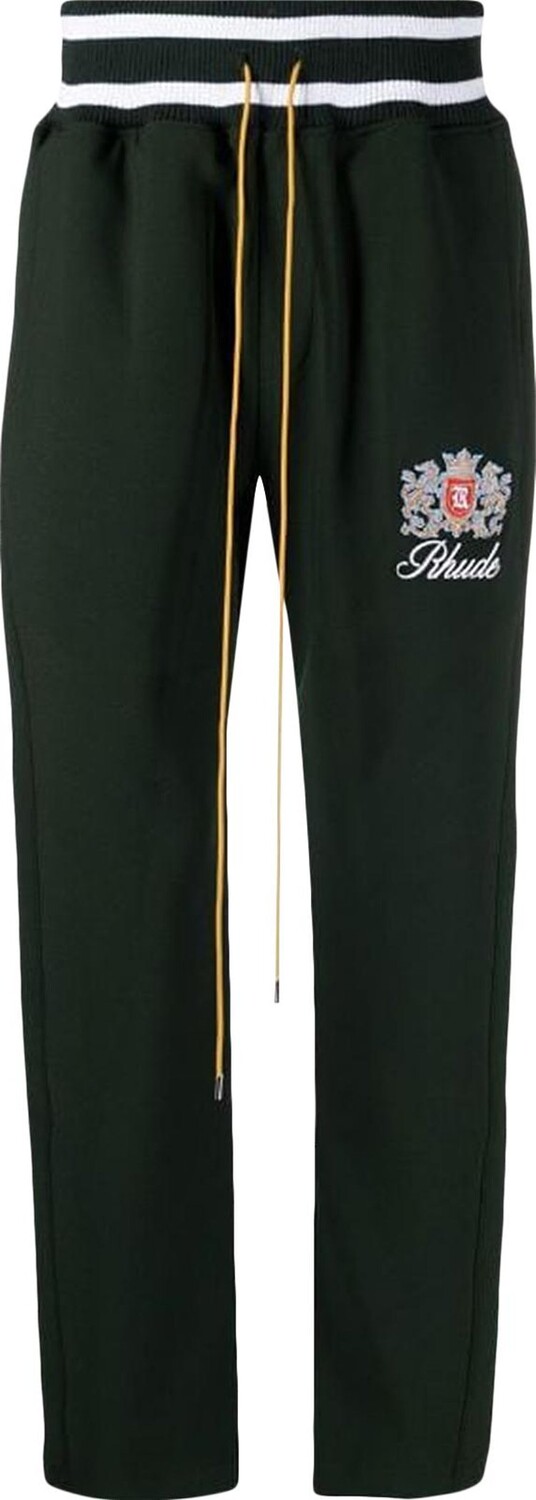 

Брюки Rhude Tracksuit Rib Pant 'Forest', зеленый