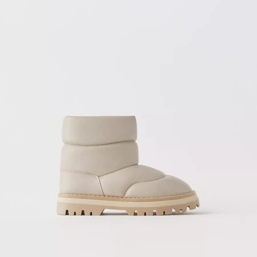 

Ботинки ZARA Quilted, бежевый