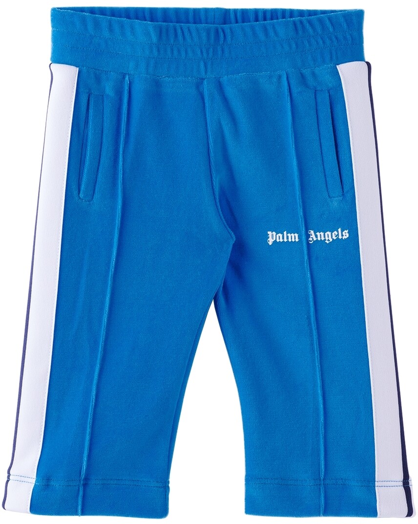 

Спортивные брюки с отделкой в ​​голубую полоску Baby Blue Palm Angels