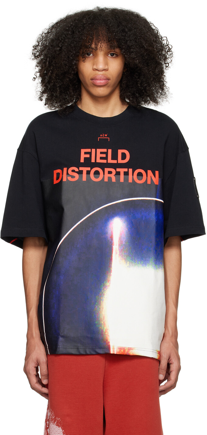 

Черная футболка \Field Distortion\"" A-COLD-WALL*, Черный