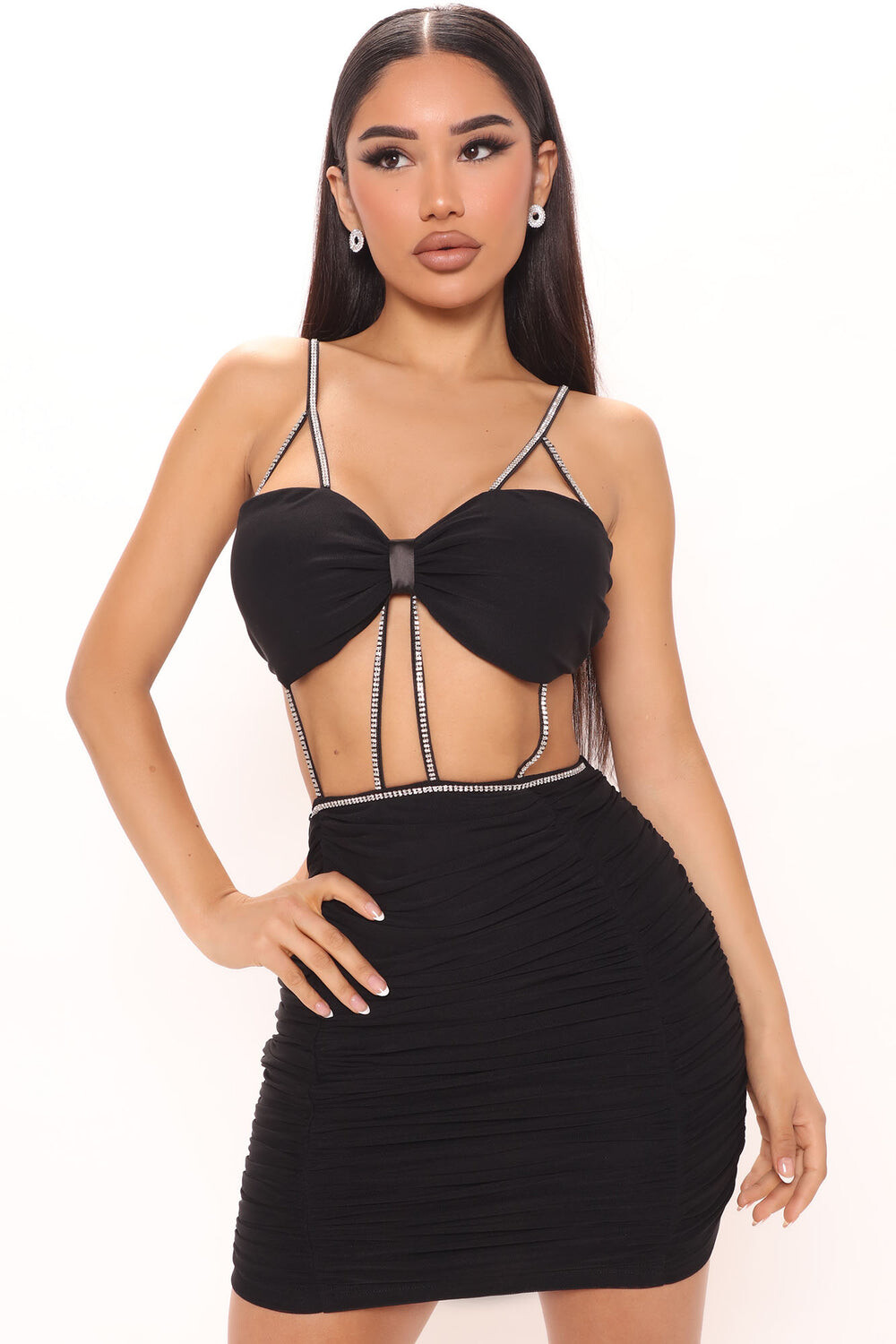 

Мини платье Fashion Nova MD7908, черный