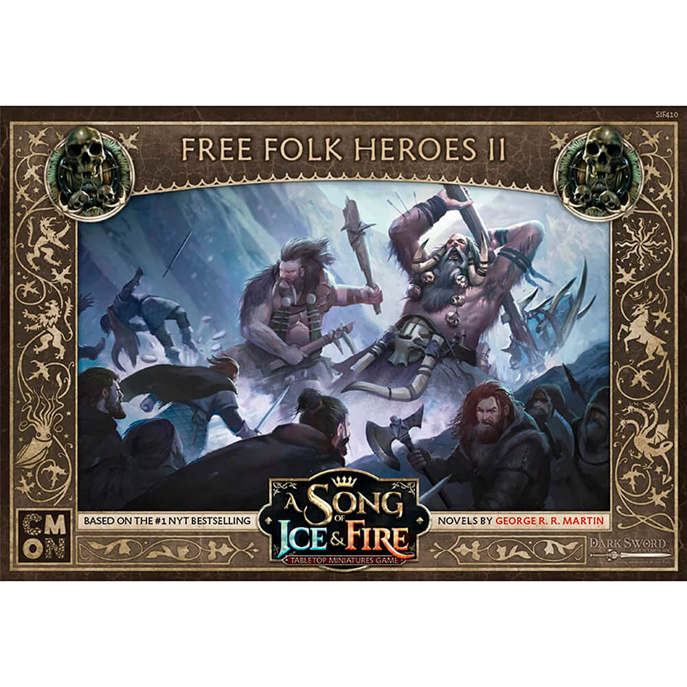 Дополнительный набор к CMON A Song of Ice and Fire Tabletop Miniatures Game, Freefolk Heroes II new 4pcs heroes nolzur s marvelous miniatures wars board game figures