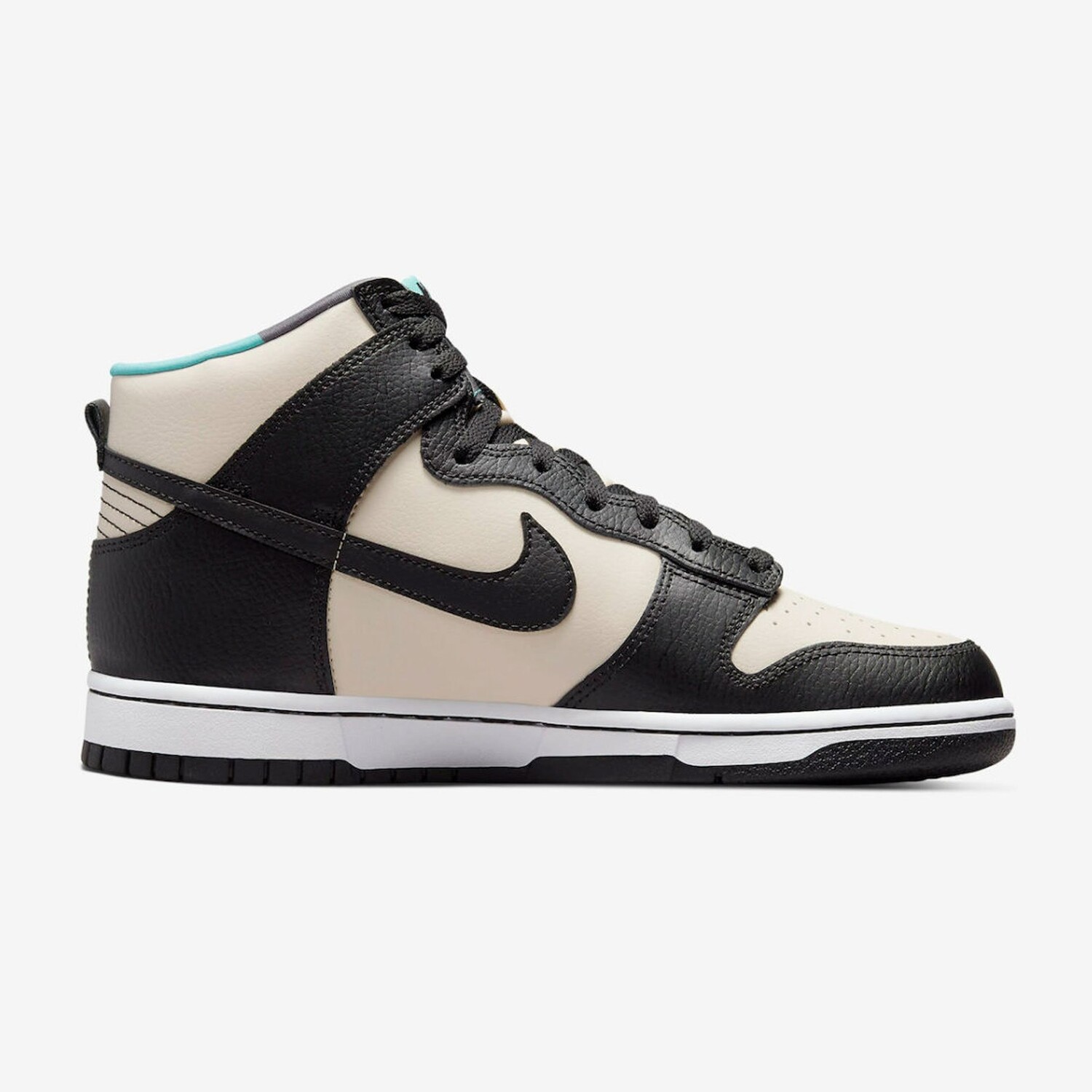 Кроссовки Кроссовки Nike Dunk High EMB, бежевый/черный
