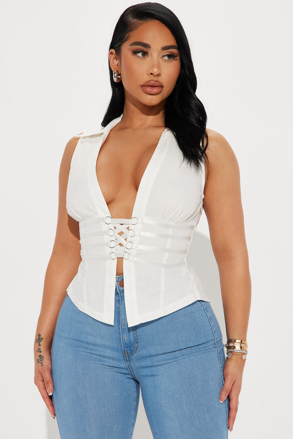 

Топ Fashion Nova T50655C, белый