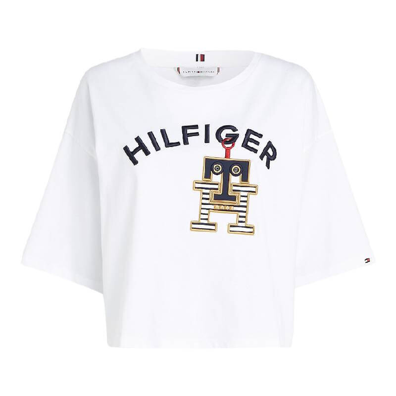 

Футболка Tommy Hilfiger Robot Monogram, кремовый