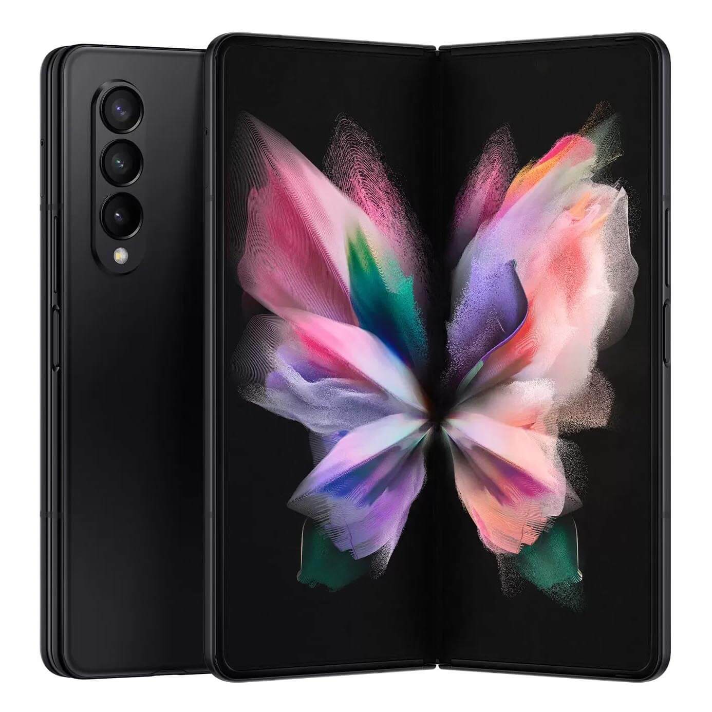 Смартфон Samsung Galaxy Z Fold3 12/512GB, (Nano-Sim + E-Sim), черный гидрогелевая глянцевая защитная пленка mietubl для galaxy z fold3 5g