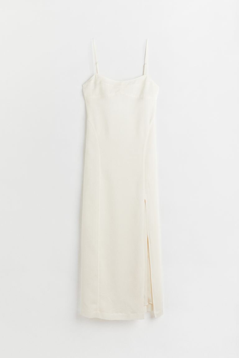 

Платье без бретелек H&M, белый