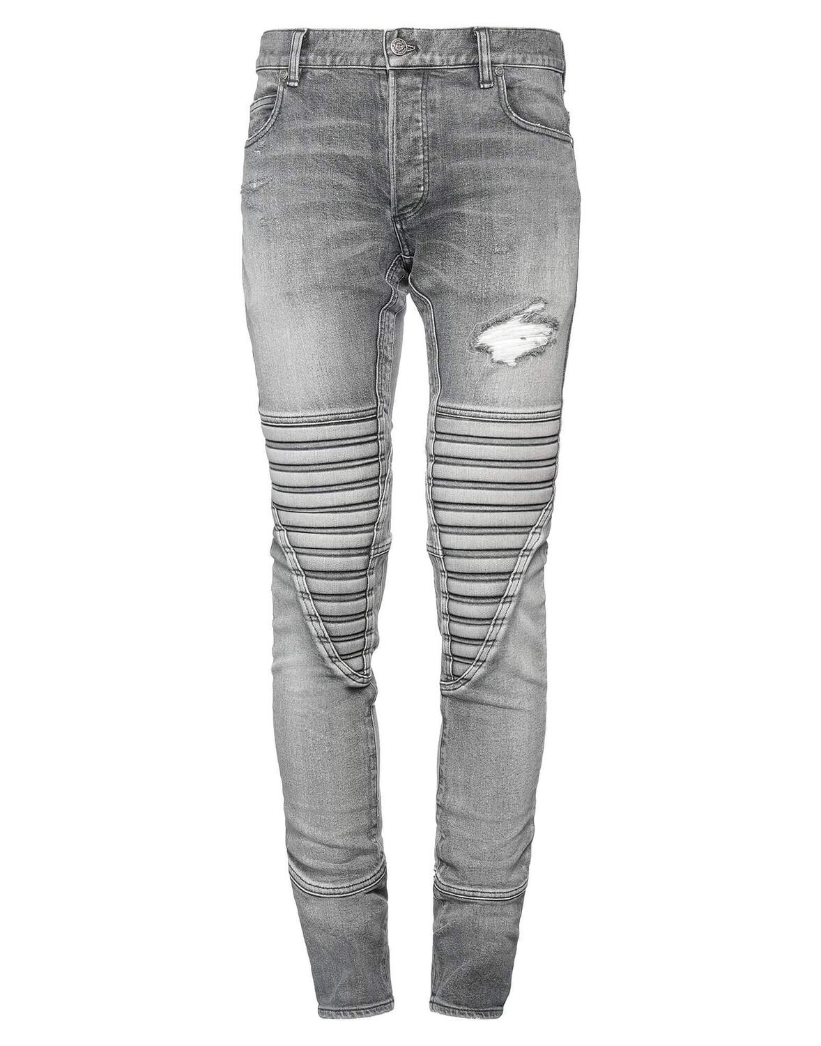 

Джинсы с потертостями Balmain, серый