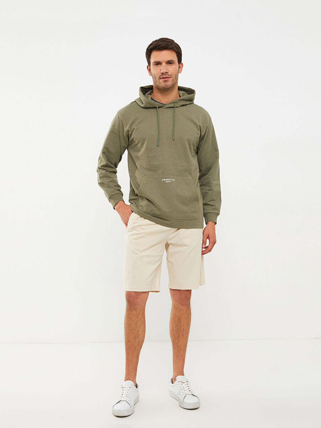 

Мужская толстовка Oversize с длинным рукавом и принтом LCWAIKIKI Classic, Серый