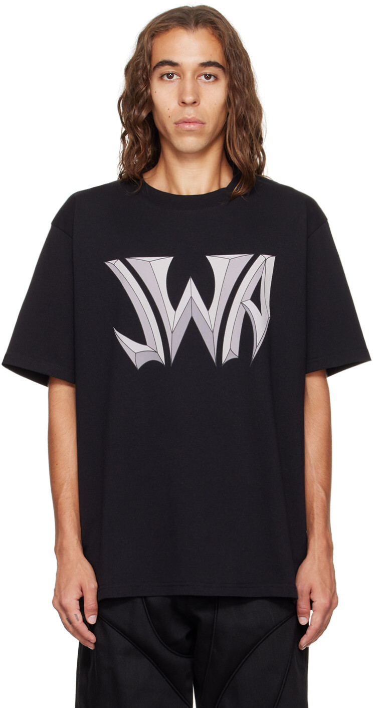 

Черная готическая футболка JW Anderson