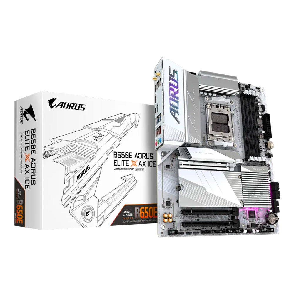 Материнская плата Gigabyte B650E AORUS ELITE X AX ICE, AM5, DDR5, Wi-Fi –  купить по выгодным ценам с доставкой из-за рубежа через сервис  «CDEK.Shopping»