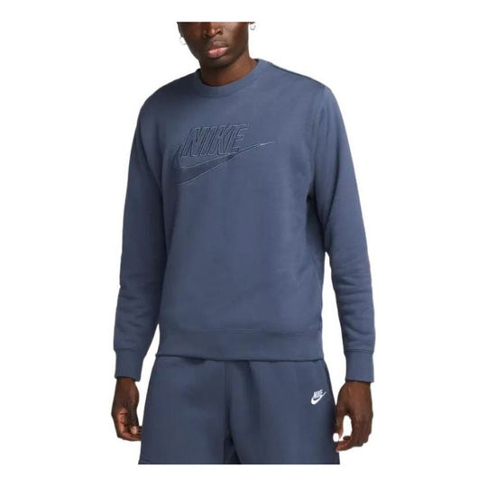 Худи Nike front towelling logo sweatshirt 'Navy blue' DQ4584-437, синий ручка triplus ball 437 m blue