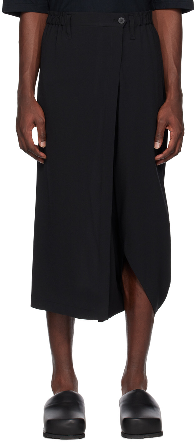 

Черные брюки с драпировкой 132 5. ISSEY MIYAKE, Черный
