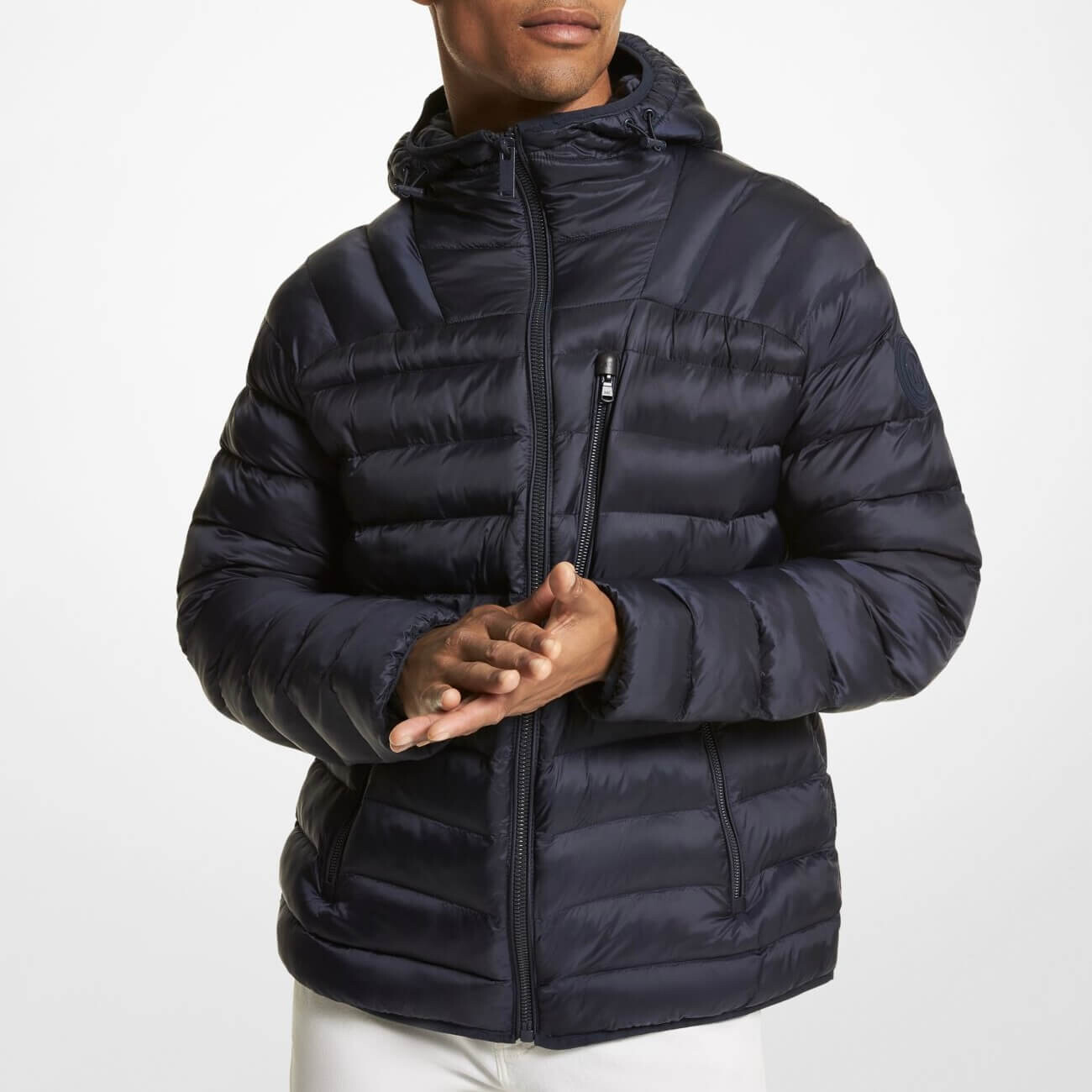 

Куртка Michael Kors Rialto Quilted Nylon, темно-синий
