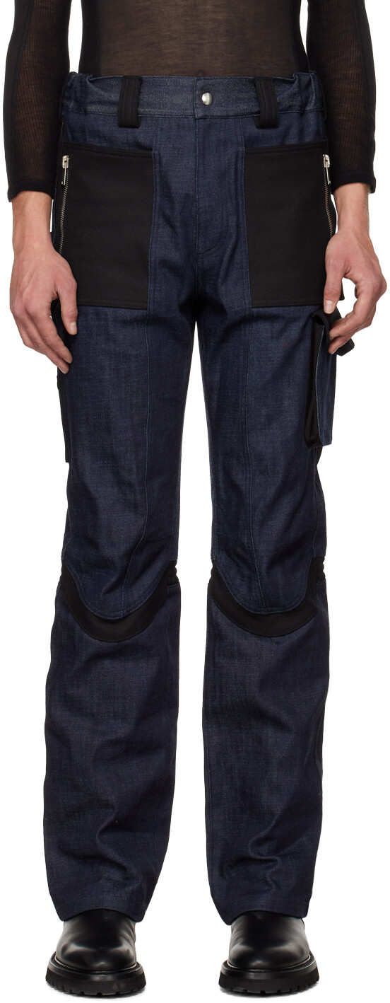 

Брюки-карго SSENSE Exclusive Indigo & Black Utility ADYAR, Черный, Брюки-карго SSENSE Exclusive Indigo & Black Utility ADYAR
