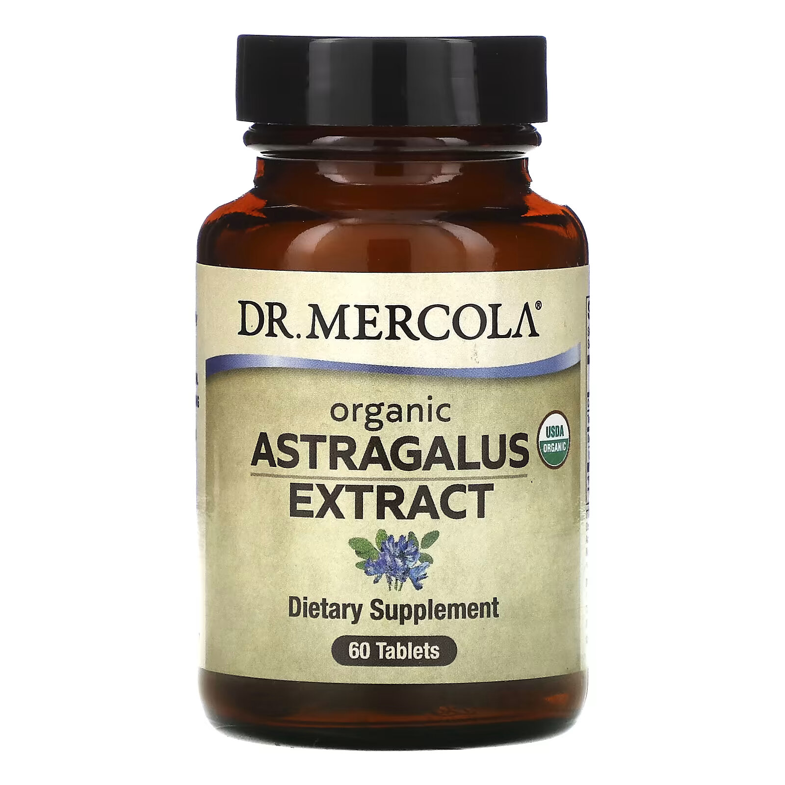 Dr. Mercola, Органический экстракт астрагала, 60 таблеток dr mercola h2 2 go двойная упаковка 30 60 таблеток