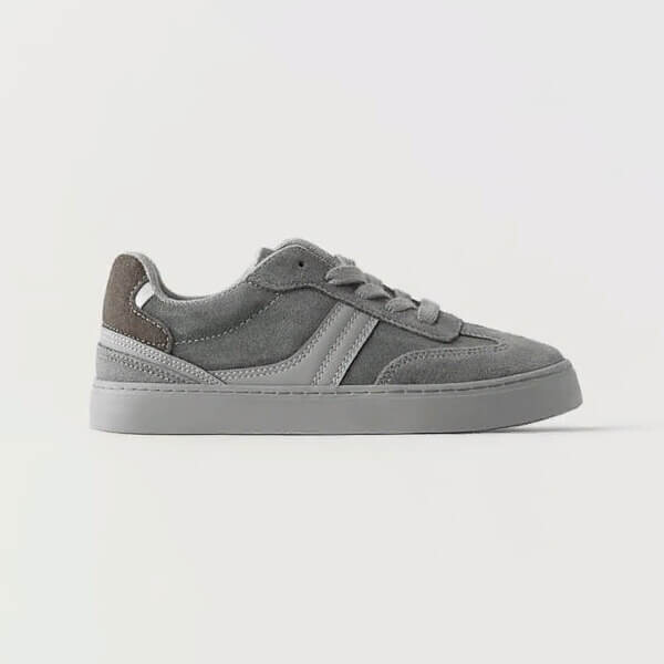 

Кроссовки Zara Kids Split Suede, серо-голубой