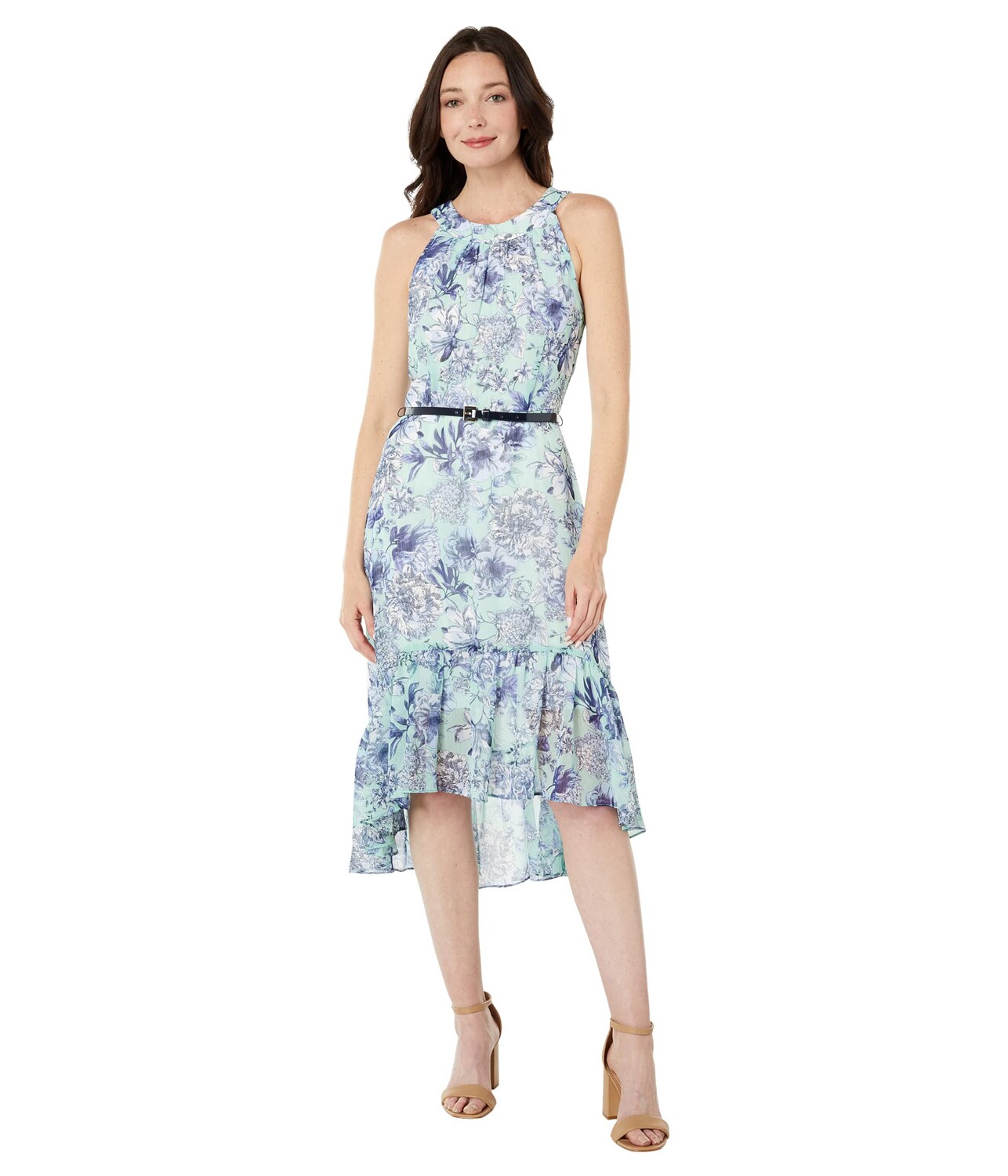 

Платье Tommy Hilfiger, Hydrangea Sketch High-Low Halter Neck Dress
