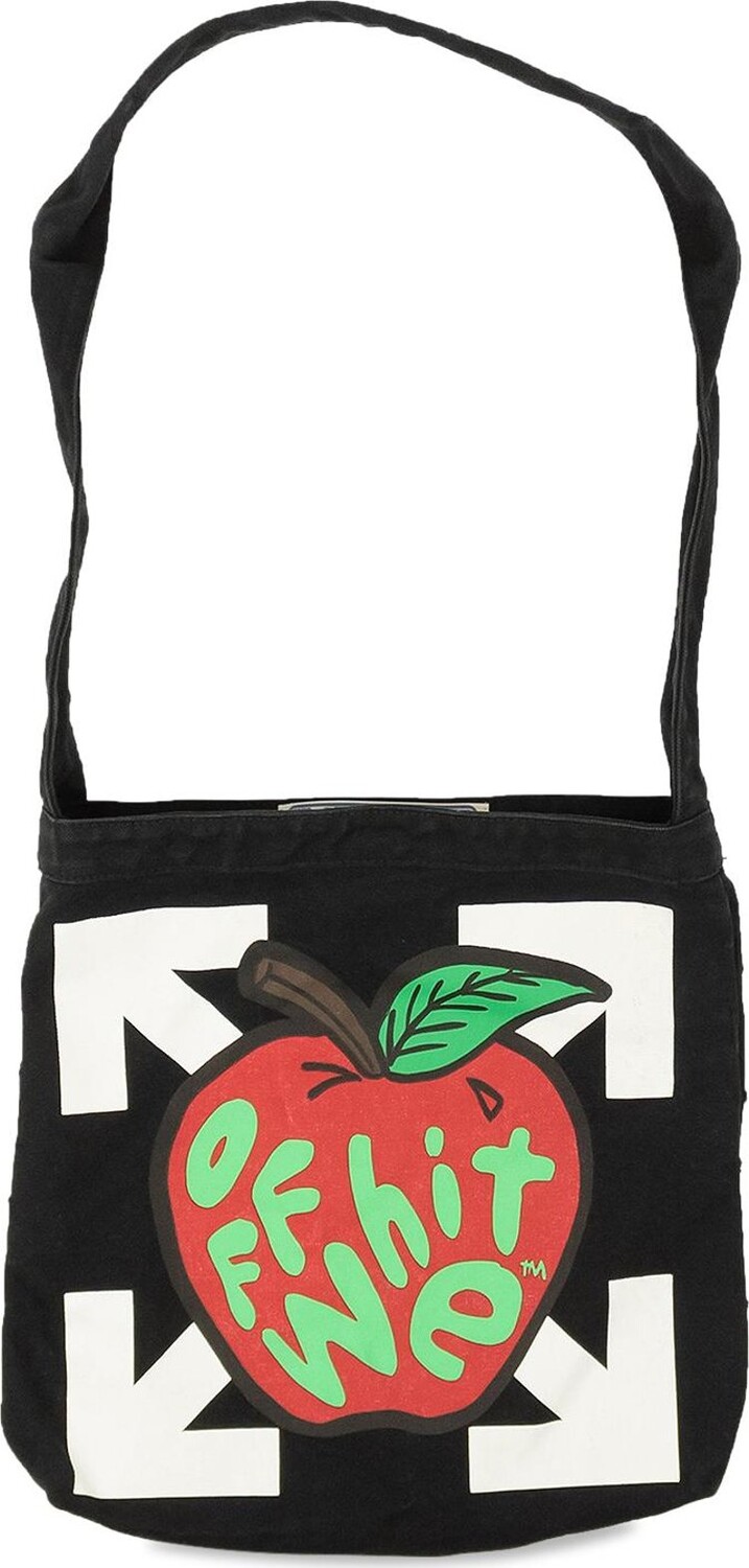 

Сумка Off-White Arrow Apple Shoulder Bag Black, черный