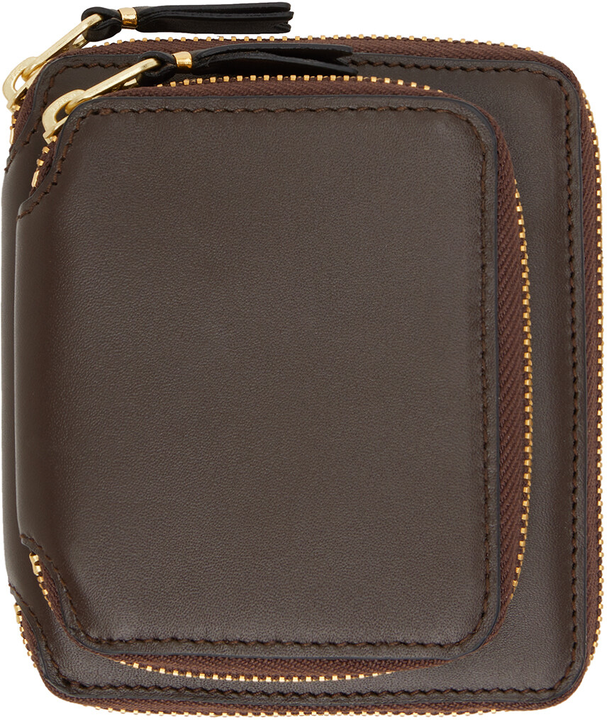 

Коричневый кошелек Line с внешним карманом Comme des Garçons Wallets