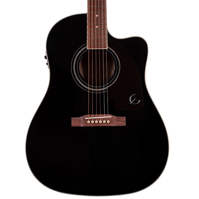 

Акустическая гитара Epiphone J-45 EC Studio со сплошным верхом и Fishman Presys II, цвет Ebony Epiphone J-45 EC Solid Top Guitar With Fishman Presys II, Ebony