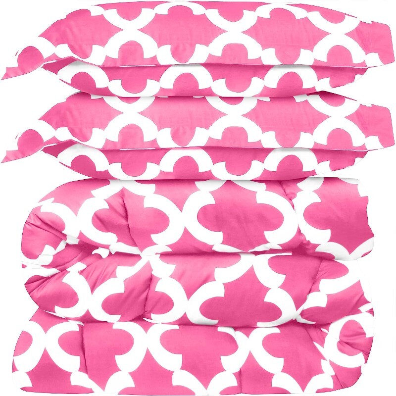 

Комплект двуспального постельного белья Utopia Bedding King, 3 предмета, розовый