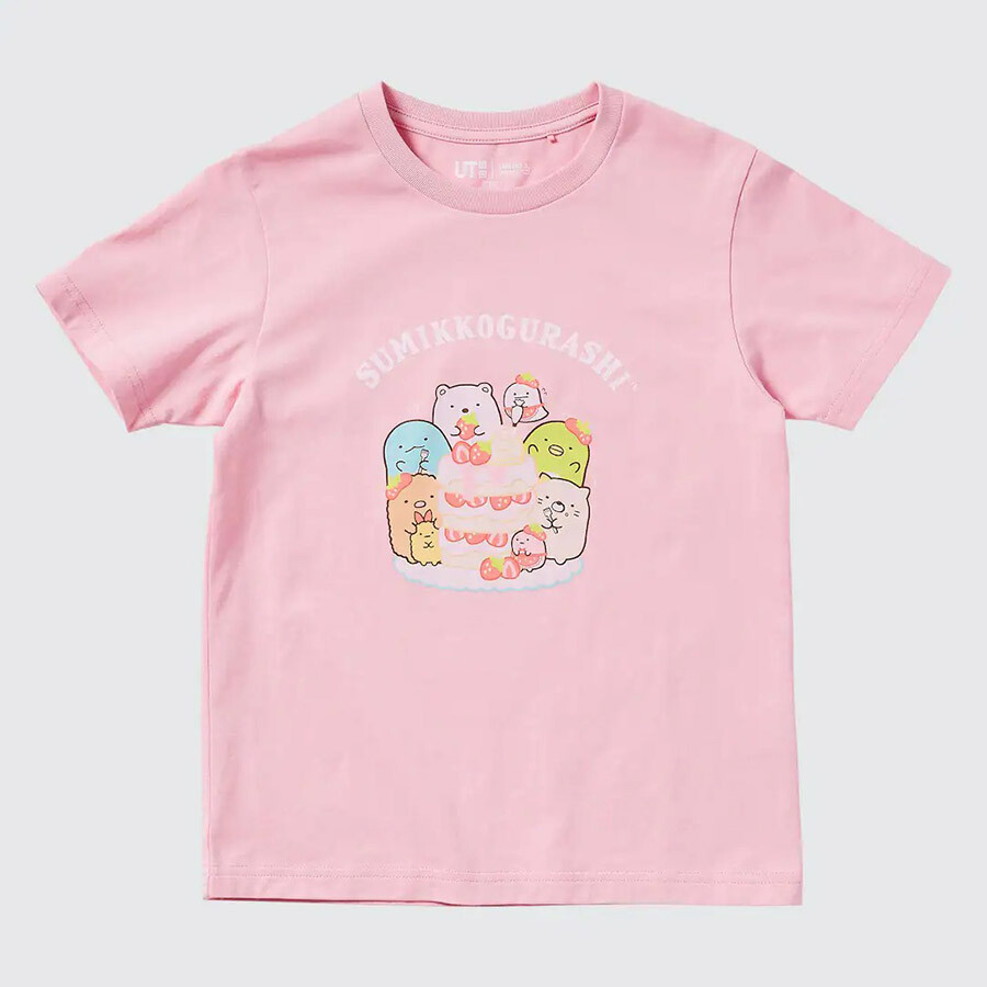 

Футболка Uniqlo UT Sumikkogurashi, розовый