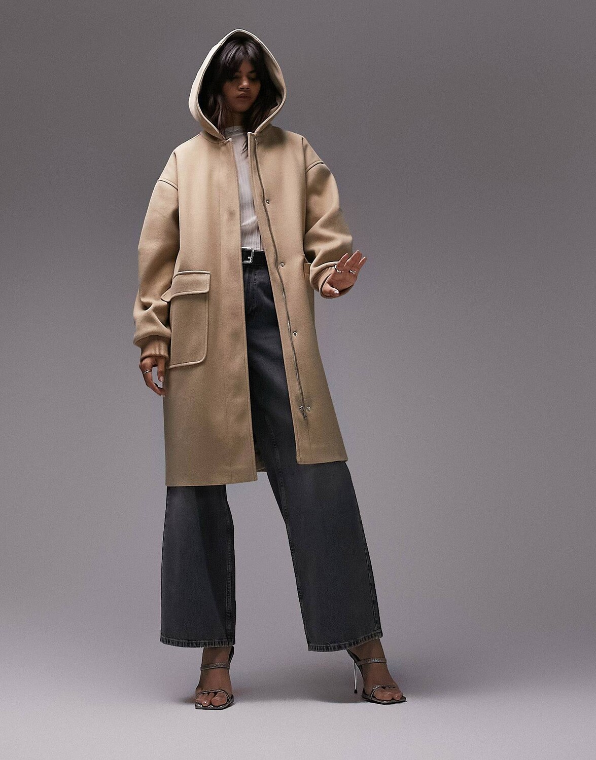 

Верблюжий дафлкот Topshop clean