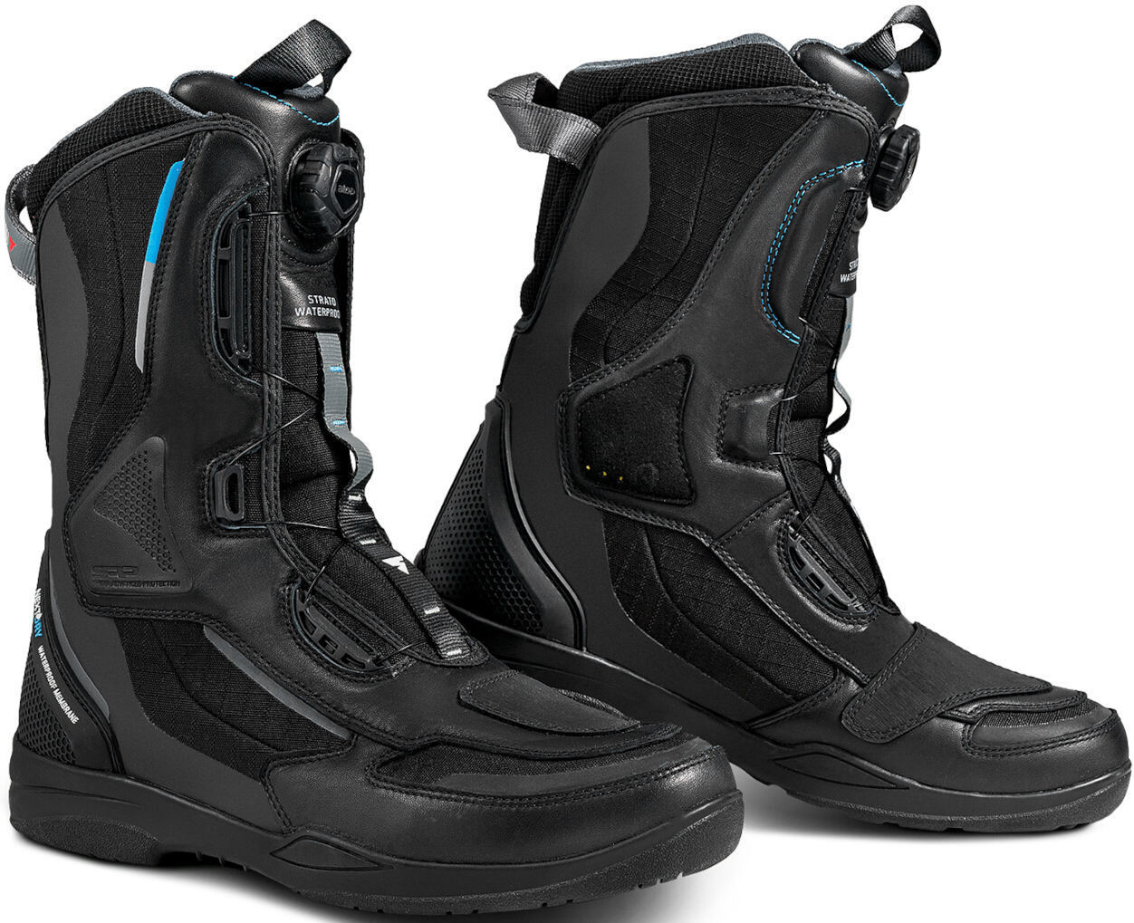 Женские мотоциклетные ботинки SHIMA Strato водонепроницаемые, черный