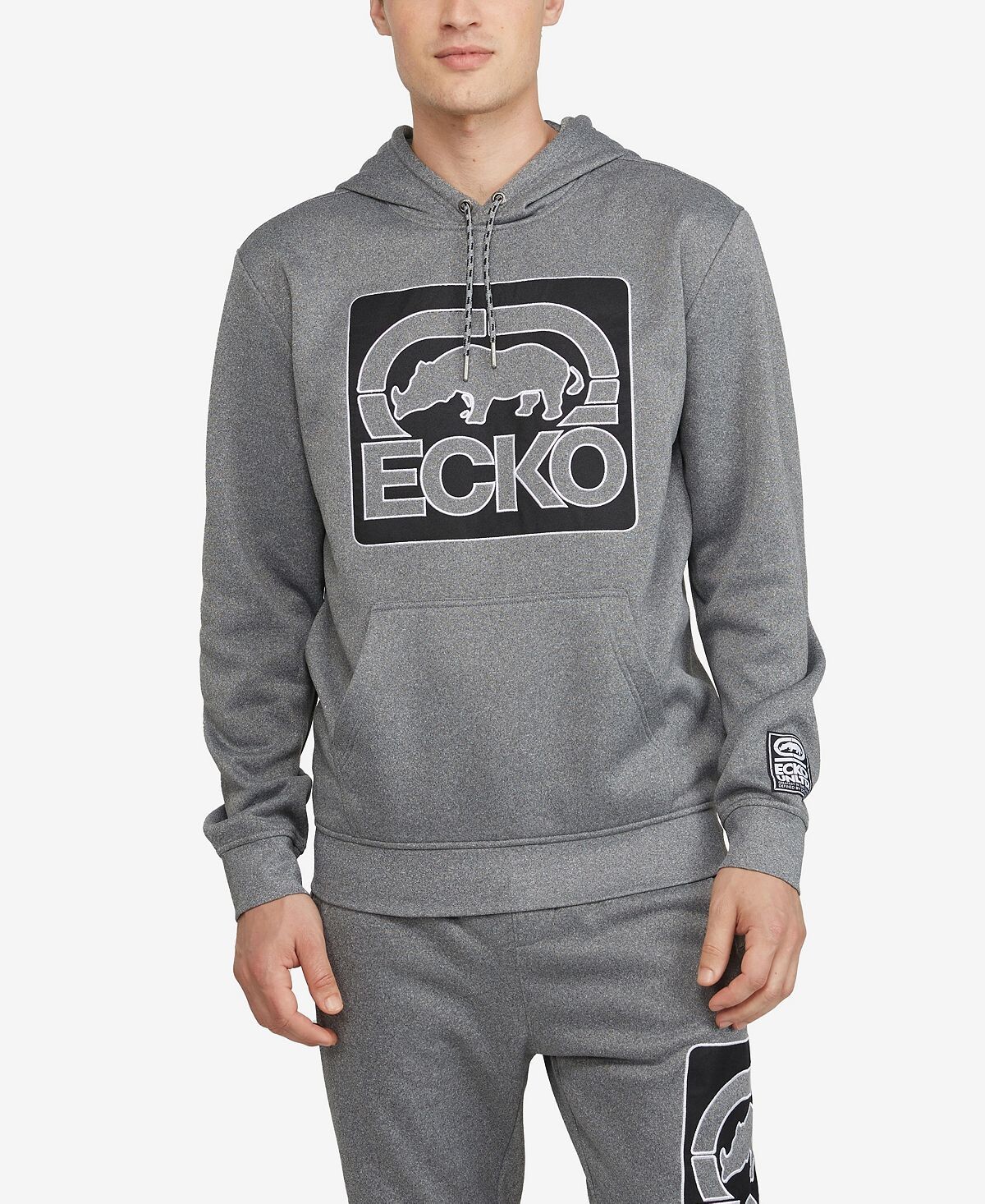 

Мужская толстовка с капюшоном kings guard Ecko Unltd, серый
