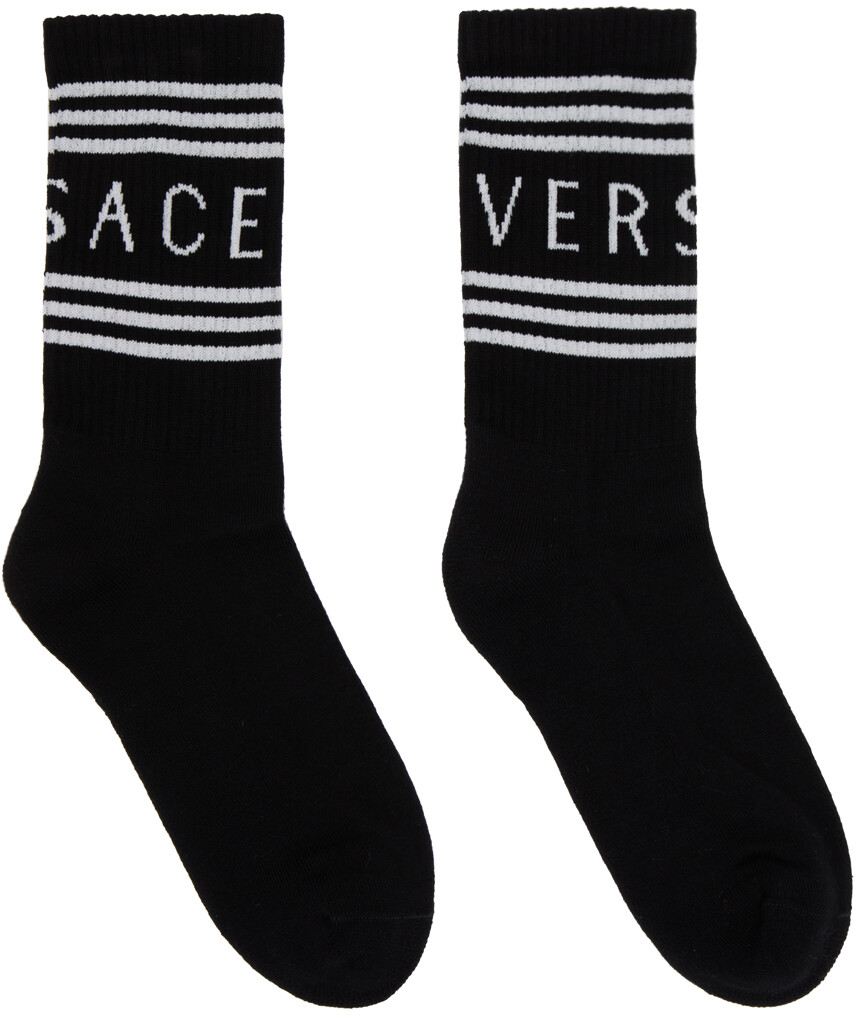 

черные винтажные носки Versace