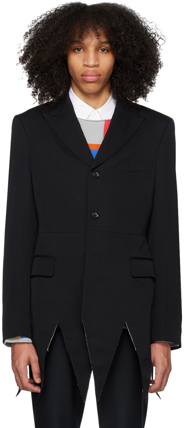 

Черный пиджак с зубцами Comme des Garçons Homme Plus