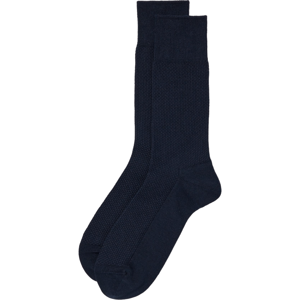 Комплект носков Uniqlo, темно-синий комплект носков uniqlo relax socks 3 пары голубой серый синий