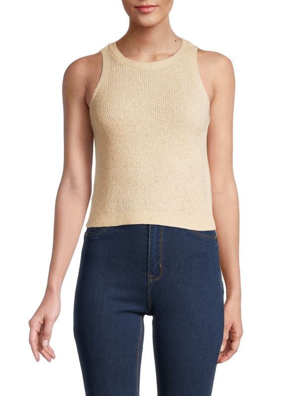 

Укороченная майка Calvin Klein, wheat