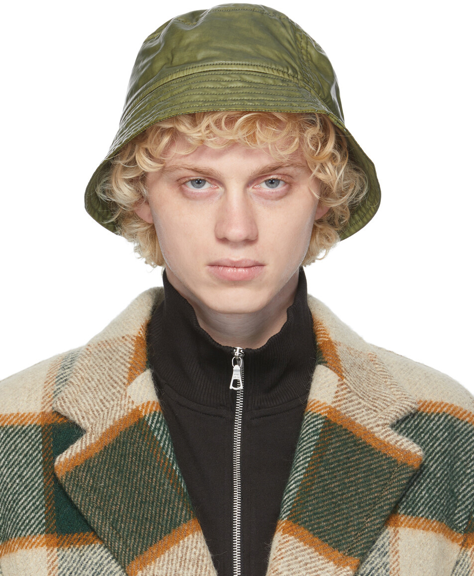 

Зеленая стеганая панама Dries Van Noten