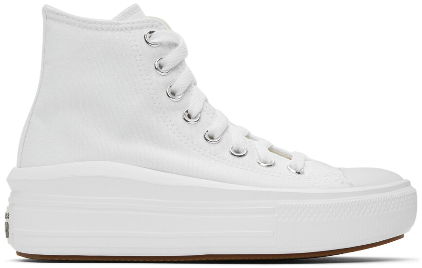 

Белые высокие кроссовки Chuck Taylor All Star Move Converse